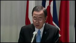 UN Sec Gen visits Holocaust centre, comments on Libya News Clip