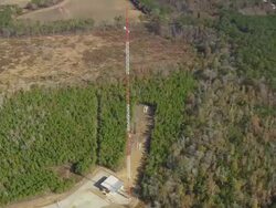 WS AERIAL ZO View of tower / South Carolina, United States Stock Footage
