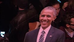 Large crowd of anti Trump protesters in Whitehall News Clip