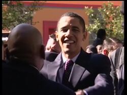 Barack Obama on campaign trail News Clip