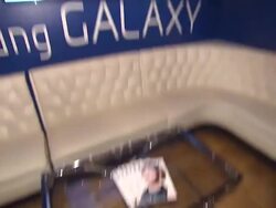 ATMOSPHERE - Signage at the Verge Launch Party in Park City, UT. 01/19/13. (Footage by WireImage Video/Getty Images Entertainment Video) Stock Footage