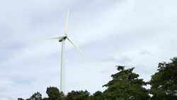 Wind turbine electric power is clean. Stock Footage