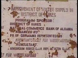 ALBANIA: KOSOVO REFUGEE CRISIS: WATER SUPPLIES News Clip