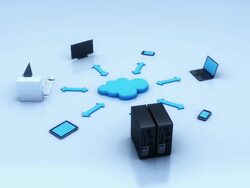 cloud computing concept Stock Footage