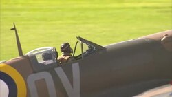 Spitfires and Hurricanes in flypast at Goodwood News Clip