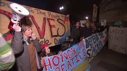 Keystone XL protesters ouside White House News Clip