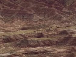 WS AERIAL View of Painted Desert / Arizona, United States Stock Footage