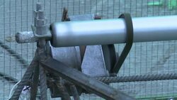 CLEAN : Visitors pedal to light up a giant Christm News Clip