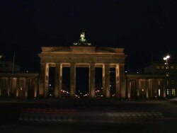 Brandenburg Gate timelapse Stock Footage