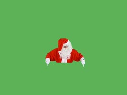 Advertising Santa Claus Stock Footage