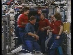 Crew departs ISS/Docking between ISS and shuttle Instructional Video