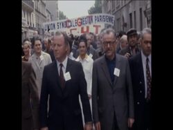 SYND 23-6-72 TRADE UNIONISTS MARCH THROUGH PARIS OVER WORKING CONDITIONS News Clip