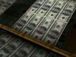 Printing US dollar banknotes Stock Footage