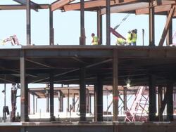 Construction Site in Hawthorne, New York Stock Footage