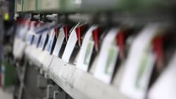 Stitching Line up Close... Stock Footage