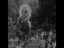 SYND 13 10 67 HINDU FESTIVAL OF "DUSHERA" CELEBRATED IN NEW DELHI News Clip