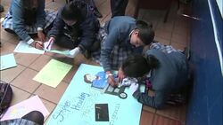 CLEAN : Students at Colombia's Stephen Hawking school honor icon News Clip