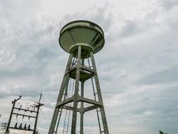 Water Towers. Stock Footage