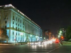 LOOP Downtown Washington by Night Stock Footage