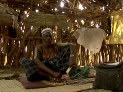Afar Village Elder Stock Footage