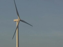 Wind Turbines makeing power Stock Footage