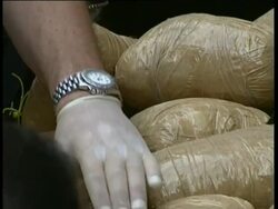 Heroin Drugs are Seized Stock Footage