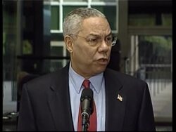 Colin Powell meeting with Kuwaiti counterpart, comments on Syria News Clip