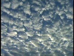 MS clouds moving left to right across blue sky, Egypt Stock Footage