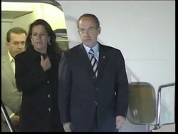 Indian, Chinese, Mexican leaders arrive, leaders at dinner News Clip