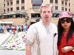 Thousands Of Mourners Leave Flowers At Nelson Mandela Square Stock Footage