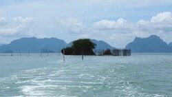 Waves on blue sea behind the speed boat water Stock Footage