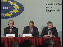 NETHERLANDS: EU FOREIGN MINISTERS DISCUSS SENDING TROOPS TO ALBANIA News Clip