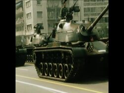 UPITN 31 3 80 INDEPENDENCE DAY CELEBRATED WITH MILTARY PARADE IN ATHENS News Clip