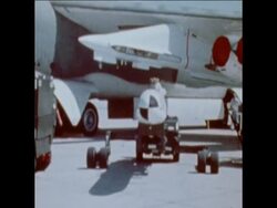 UNUSED 4 4 80 UNITED STATES AIR FORCE  AIR LAUNCHED CRUISE MISSILE ON B52 PLANE News Clip