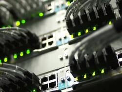 HD HUB Cable Network Close-up (Loopable) Stock Footage