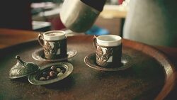 Turkish coffee shop Stock Footage