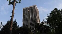 The building under construction Stock Footage