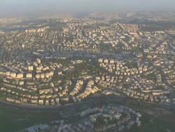 Aerial The Old City of Jerusalem, Israel Stock Footage