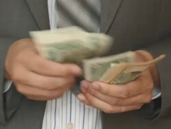 Money Counting Stock Footage