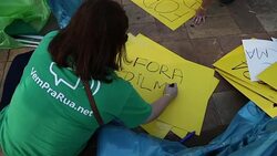 CLEAN : Demonstration against President Dilma Rousseff in Sao Paulo News Clip