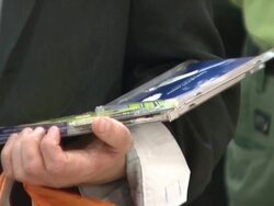 In-store Appearance by Sinead OÂ’Connor Signing Her New Religious-Themed 2-Disc Album 'Theology' Stock Footage