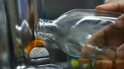 Pasteurization glass bottle for  plant tissue culture biotechnology Stock Footage