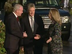 Loyalist Rioting Continues as Hillary Clinton Visits Belfast News Clip