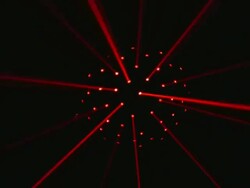 Lighting equipment. Night club lights, entertainment. Disco ball, laser. Stock Footage