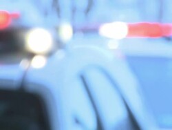 Police Car Flashers #2 Stock Footage