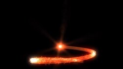 A golden beam of light spirals upward into the shape of a Christmas tree. Stock Footage