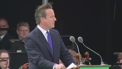 David Cameron Magna Carta Human Rights grab at Magna Carta Anniversary Event News Clip