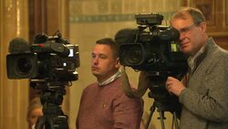 Media Covering Election Campaign News Clip