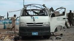 CLEAN : Somali Shebab bomb on UN bus kills at least six News Clip