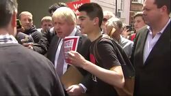 Boris Johnson on Vote Leave tour of Winchester News Clip